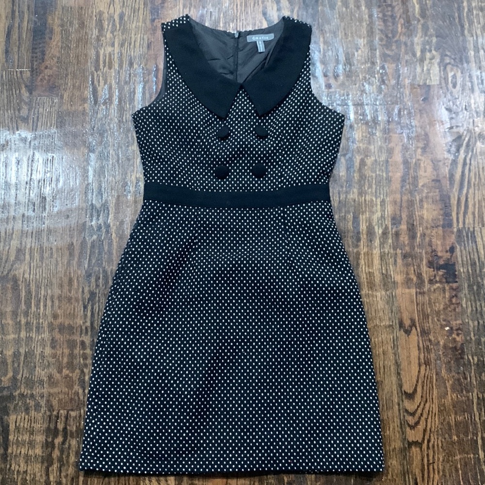 García small black and white dress